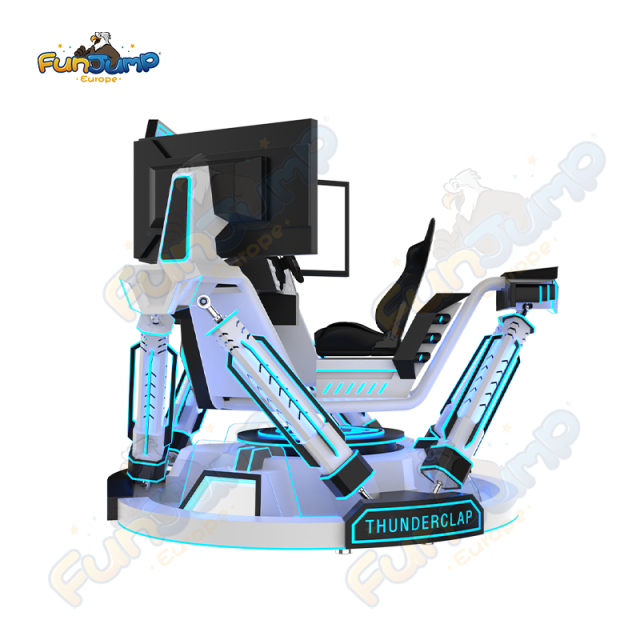 Thunderclap 6 DOF Racing Car Motion Simulator Commercial VR Cinema System