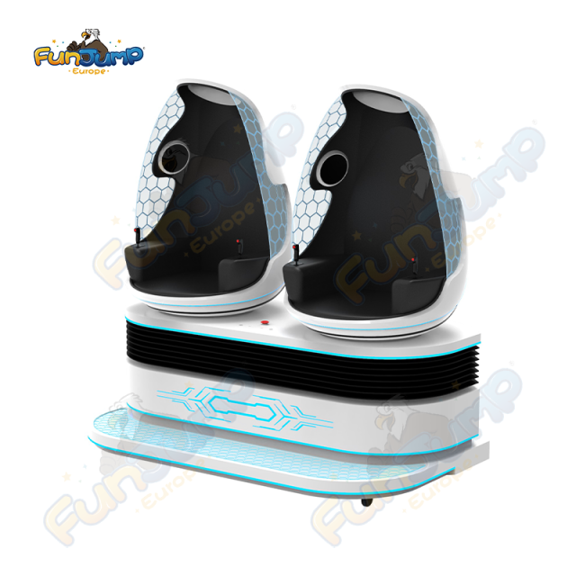 VR Dino Egg Chair 2 Seat Motion Simulator Commercial VR Cinema System
