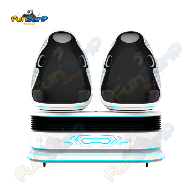 VR Dino Egg Chair 2 Seat Motion Simulator Commercial VR Cinema System