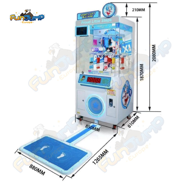 Proud Little Step Prize Redemption Machine | High-Capacity 9-Rod Skill Vender (126 PCS)