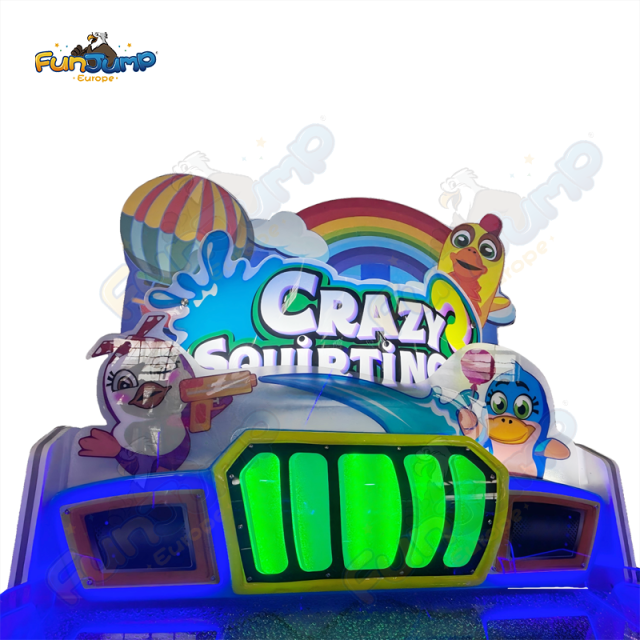 Crazy Water 3-2P Arcade Game | Multi-Game Water Cannon Shooter for 2 Players