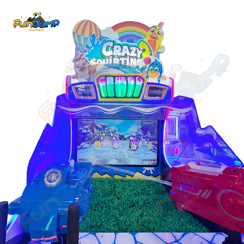 Crazy Water 3-2P Arcade Game | Multi-Game Water Cannon Shooter for 2 Players