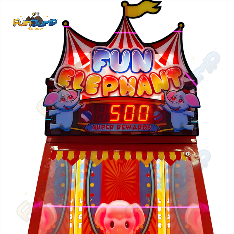Fun Elephant Arcade Redemption Game | Precision Timing Challenge with Moving Target