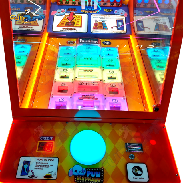 Fun Elephant Arcade Redemption Game | Precision Timing Challenge with Moving Target