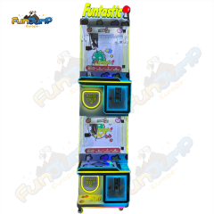 Optimized Version: Funtastic 2-Claw Arcade Crane Machine – High-Visibility Two-Player Prize Redemption Game