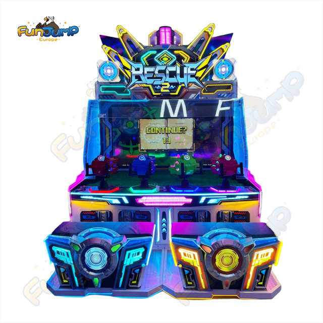 Rescue 2-4P Water Blaster Arcade Game | Multi-Player Fun with Variety of Challenges