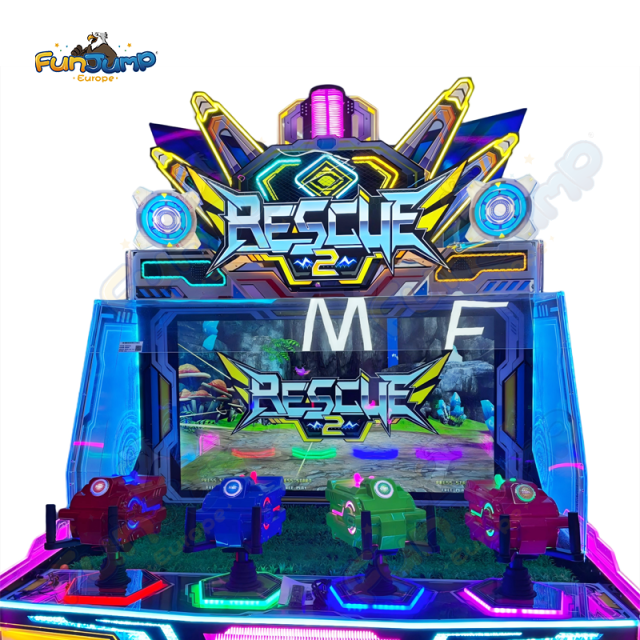 Rescue 2-4P Water Blaster Arcade Game | Multi-Player Fun with Variety of Challenges