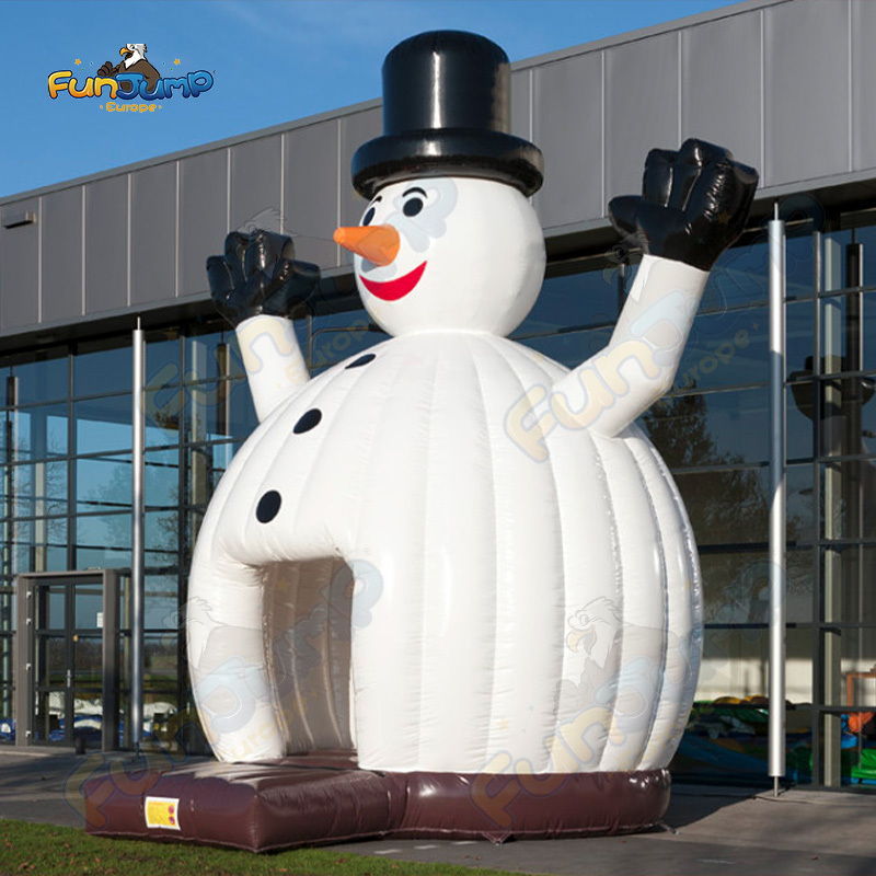 Inflatable Snowman Bouncer FUNJUMP | Large Outdoor Amusement Equipment | Commercial Operation B2B | IN1-047
