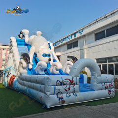 Inflatable Polar Bear Slide FUNJUMP | Large Land Theme Equipment | Commercial Operation B2B | IN3-071