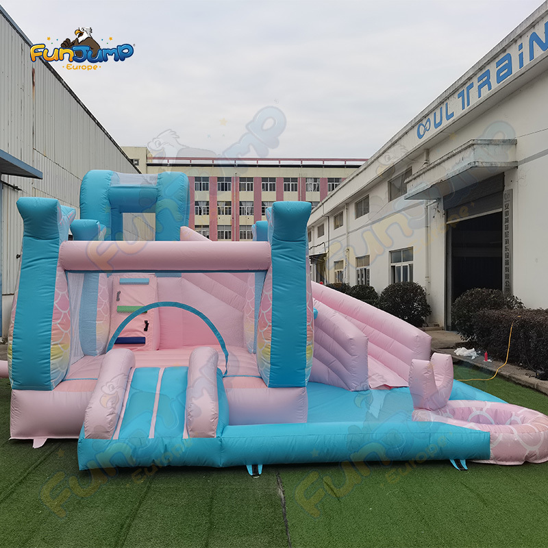 Inflatable Mermaid Tail Slide FUNJUMP | Large Land Theme Equipment | Commercial Operation B2B | IN3-081