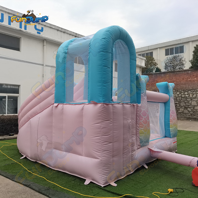 Inflatable Mermaid Tail Slide FUNJUMP | Large Land Theme Equipment | Commercial Operation B2B | IN3-081