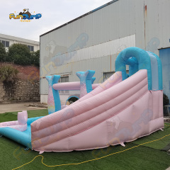 Inflatable Mermaid Tail Slide FUNJUMP | Large Land Theme Equipment | Commercial Operation B2B | IN3-081