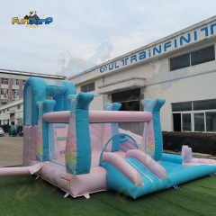 Inflatable Mermaid Tail Slide FUNJUMP | Large Land Theme Equipment | Commercial Operation B2B | IN3-081
