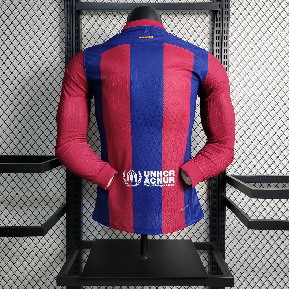23/24 Player Long Sleeve Barcelona Home Size S-XXL