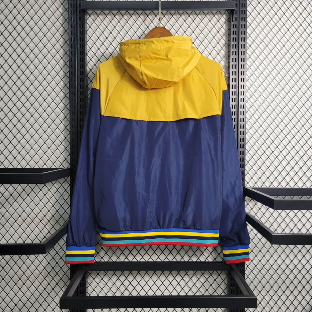 23/24 player windbreaker Barcelona Royal Blue Yellow Size S-XXL