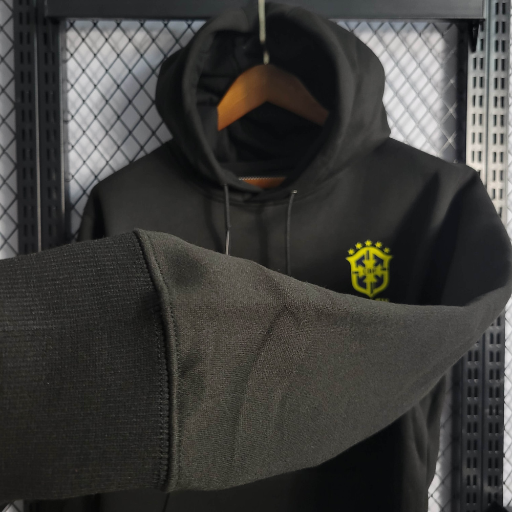Brazil Black Hoodie Size S-XXL