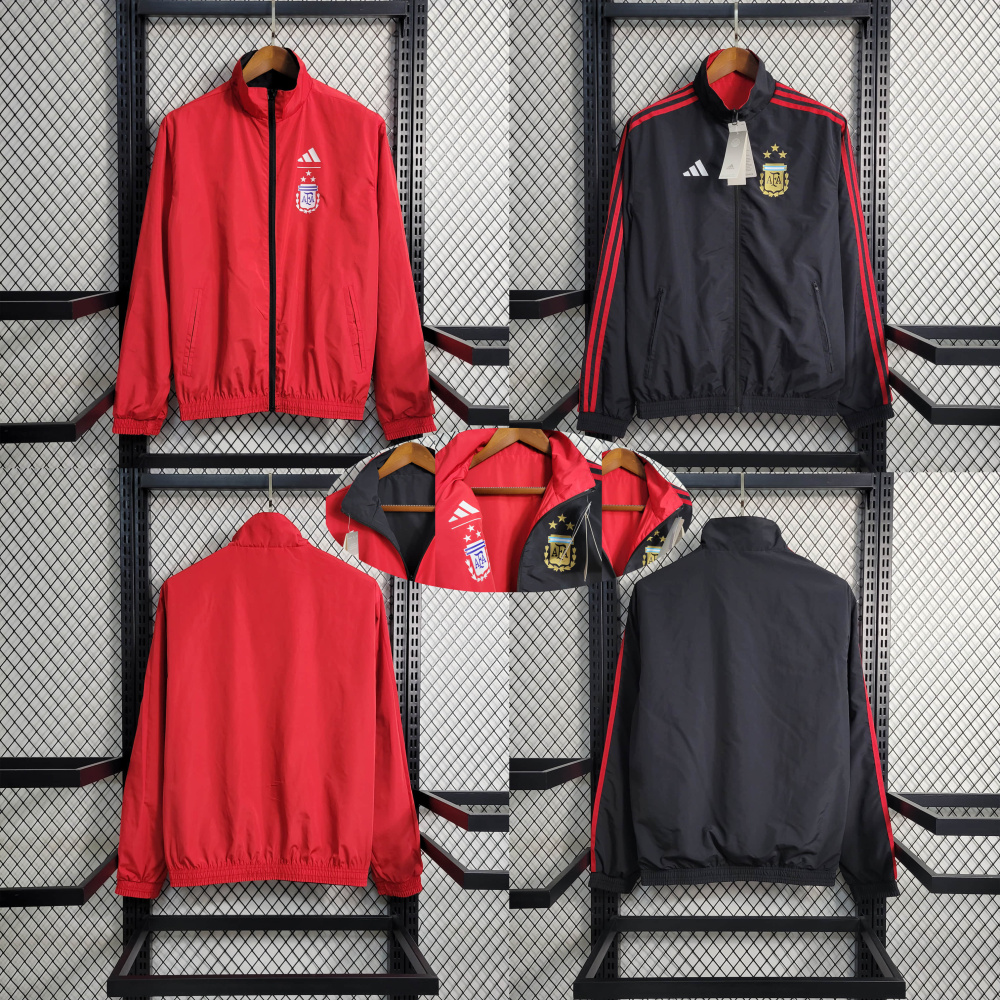 2023 Double-sided Windbreaker Argentina 3-star size S-XXL