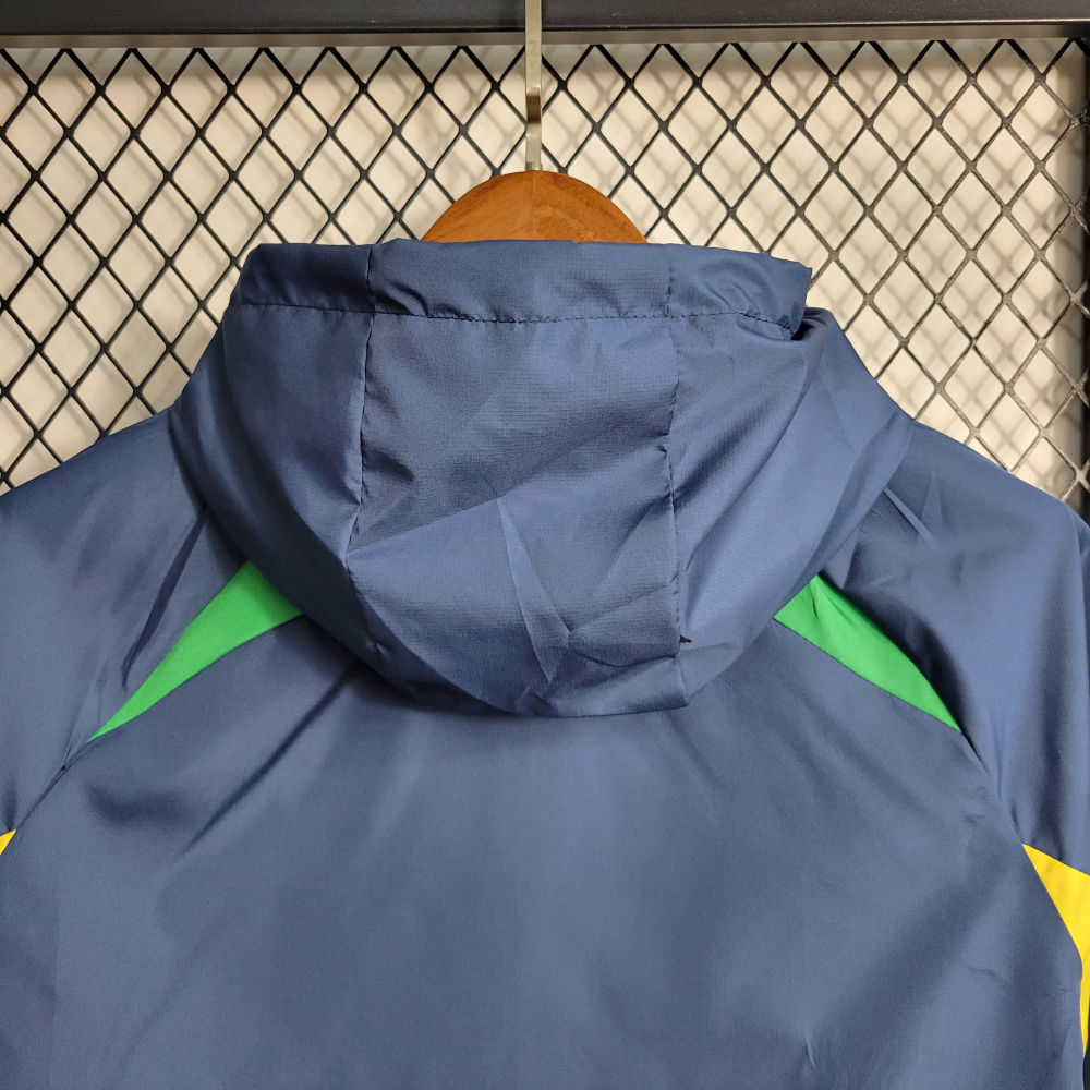22/23 Windbreaker Brazil Royal Blue Size S-XXL