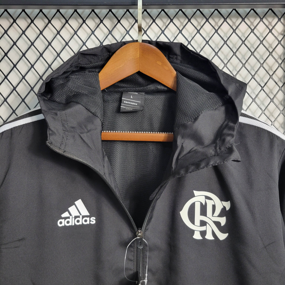 22/23 Windbreaker Flamengo Black Size S-XXL