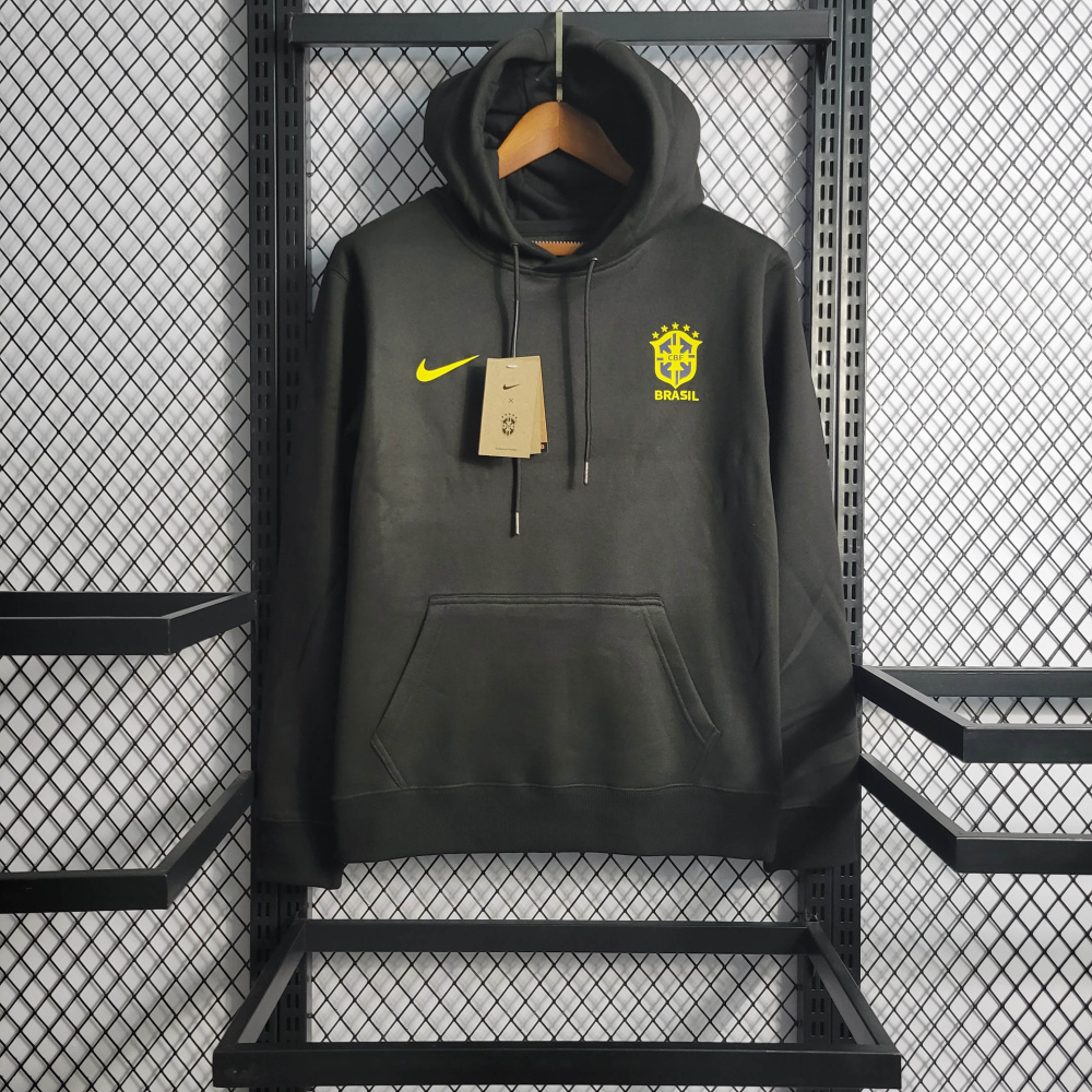 Brazil Black Hoodie Size S-XXL