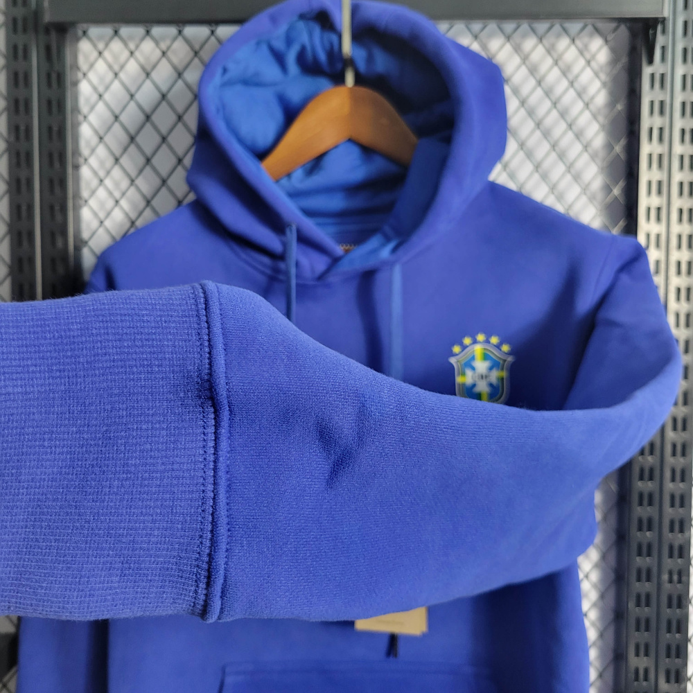brazil  Blue Hoodie Size S-XXL