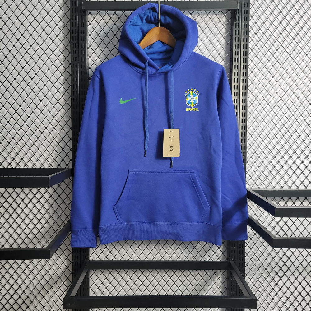brazil  Blue Hoodie Size S-XXL