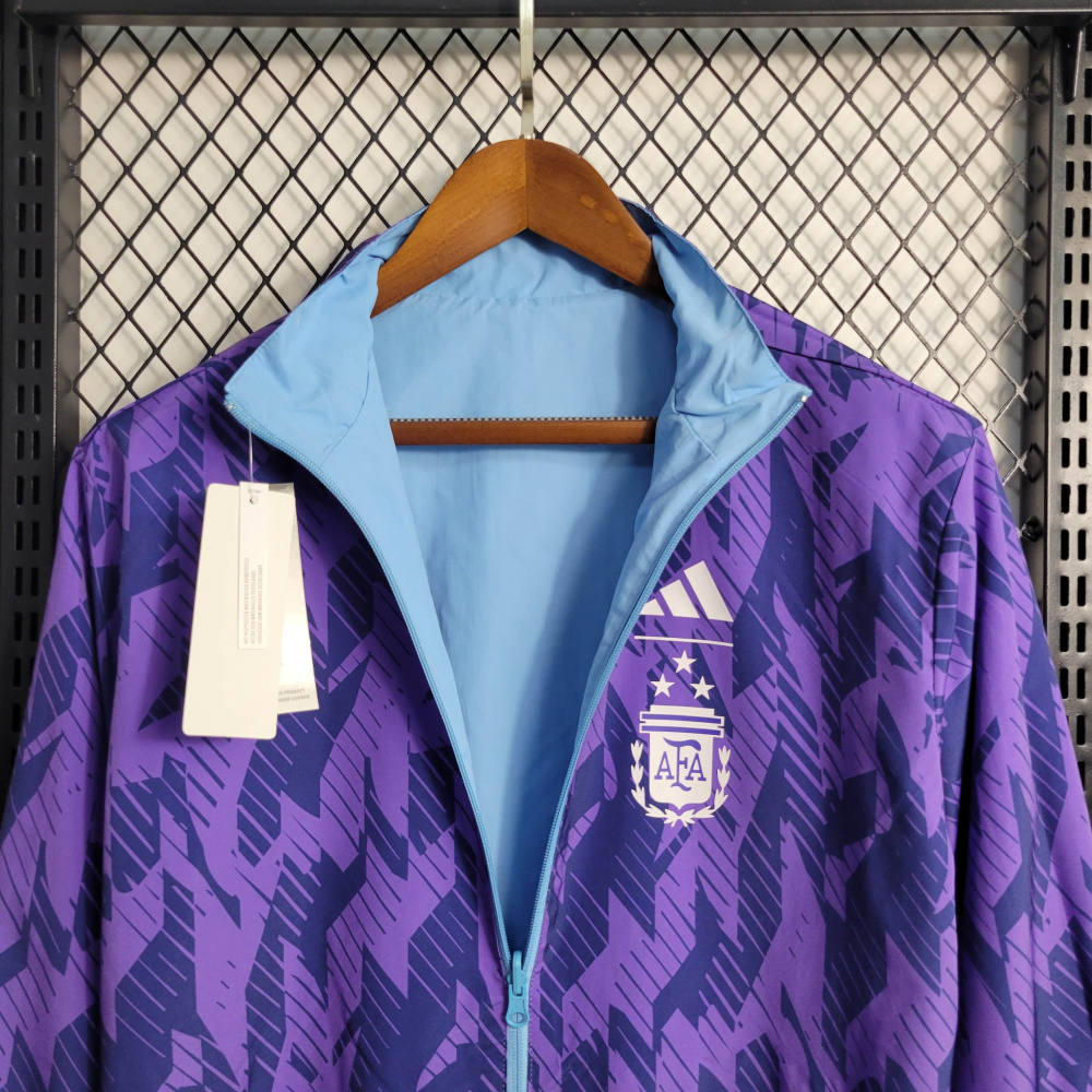 2023  Double-sided Windbreaker Argentina 3-star size S-XXL
