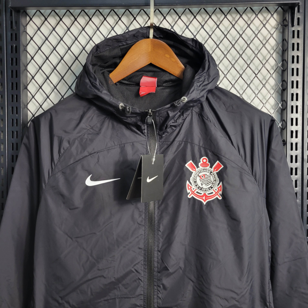 22/23 Windbreaker Corinthians Black Size S-XXL
