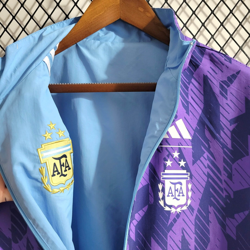 2023  Double-sided Windbreaker Argentina 3-star size S-XXL