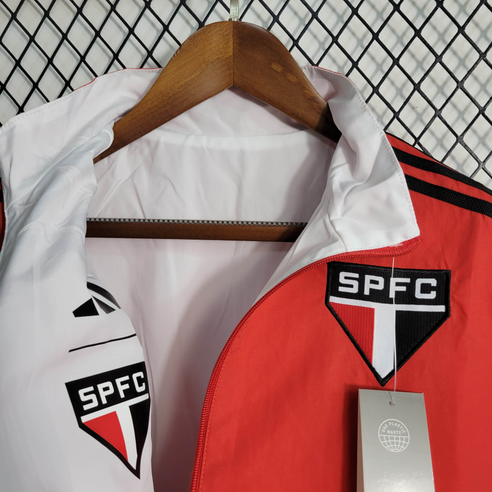 23/24 Windbreaker Double sided Sao Paulo Black Red Size S-XXL