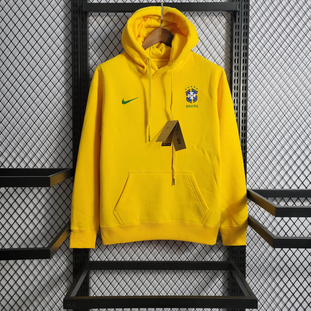 brazil  Yellow Hoodie Size S-XXL