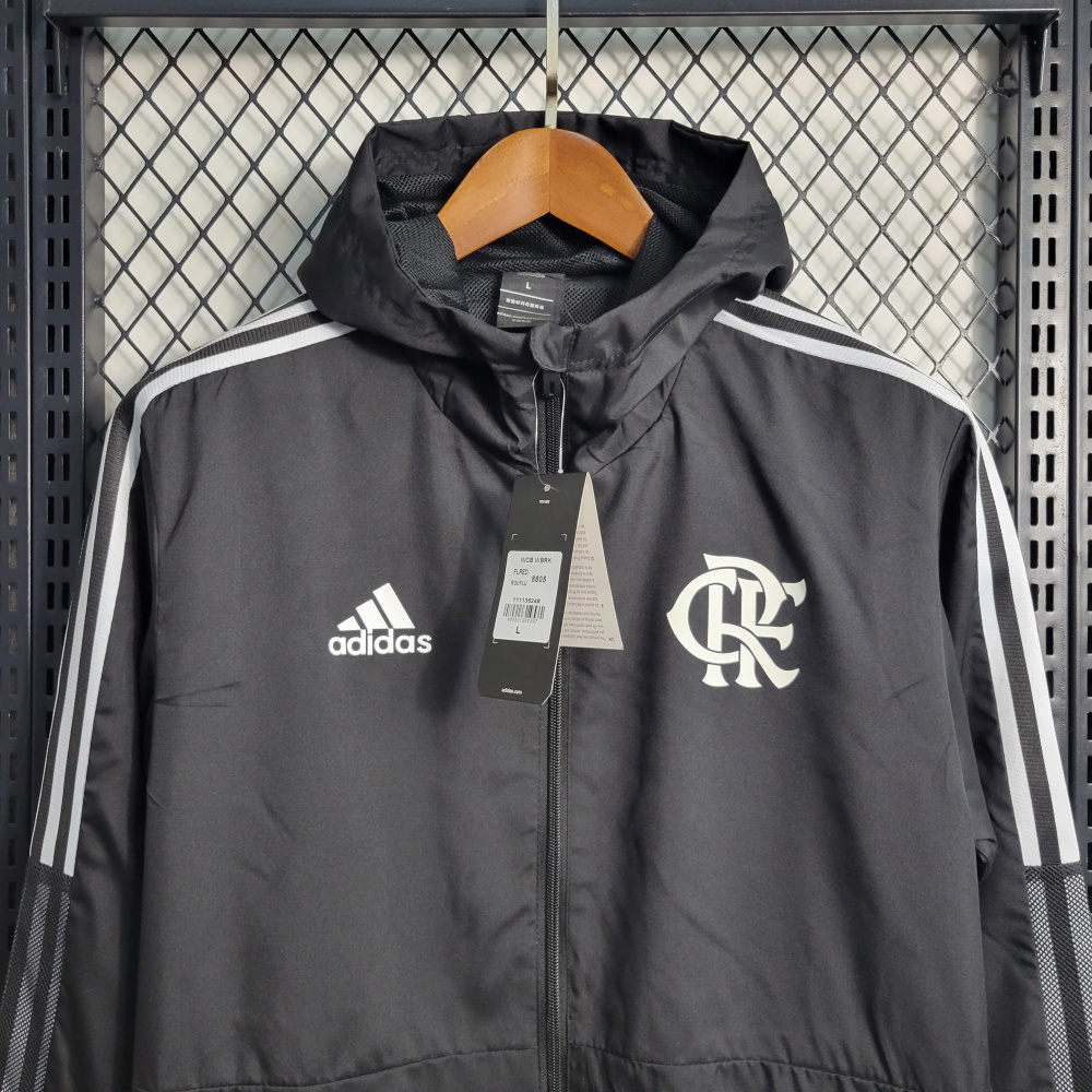 22/23 Windbreaker Flamengo Black Size S-XXL