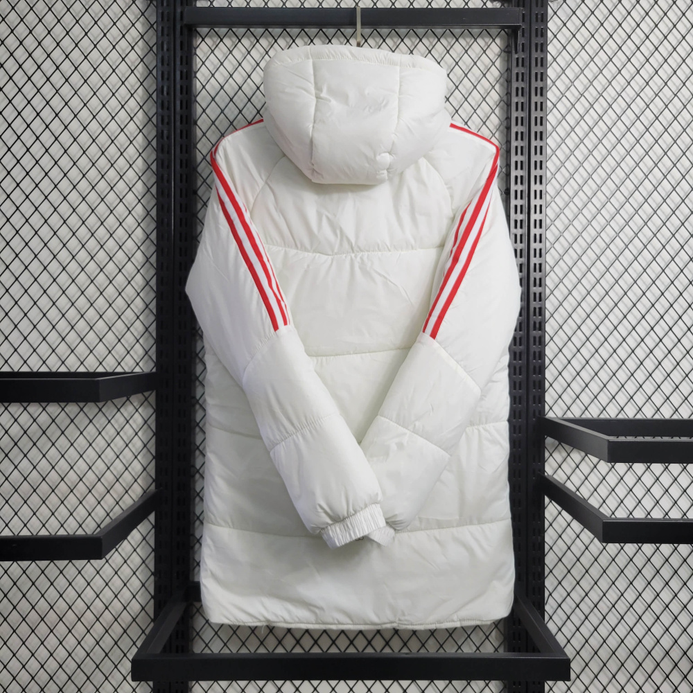 23/24 Warm jacket Flamengo white size S-XXL