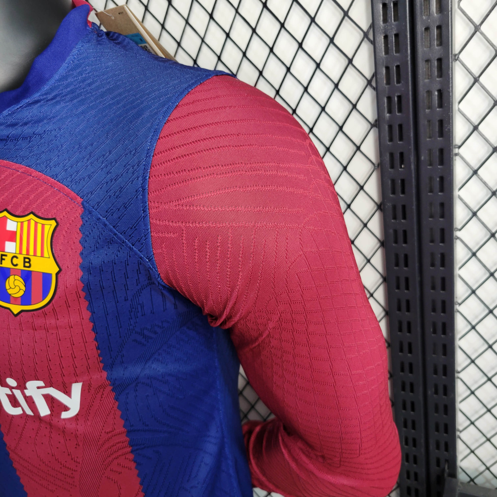 23/24 Player Long Sleeve Barcelona Home Size S-XXL