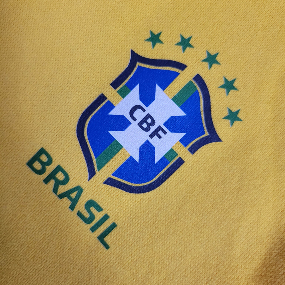 brazil  Yellow Hoodie Size S-XXL