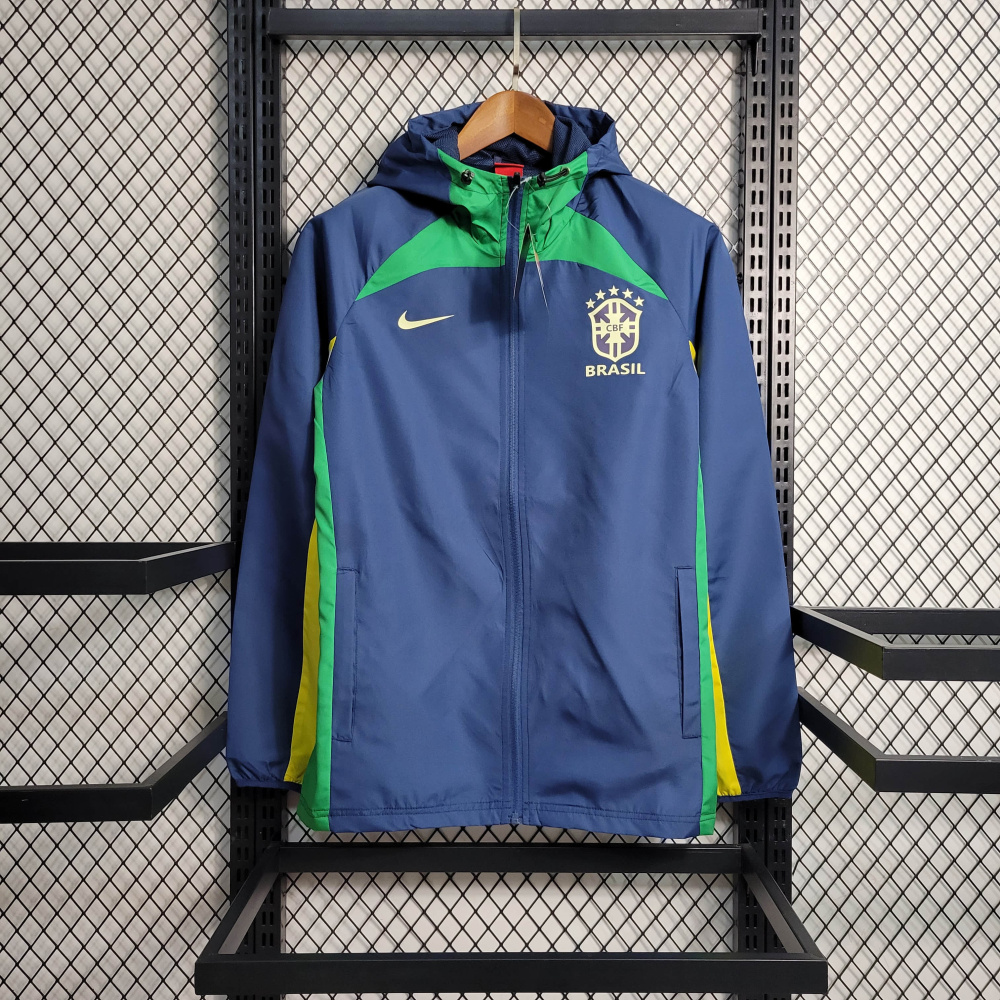22/23 Windbreaker Brazil Royal Blue Size S-XXL