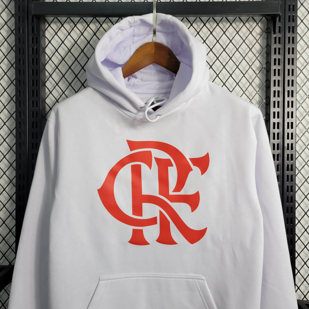 23/24 Flamengo Hoodie White Size S-XXL
