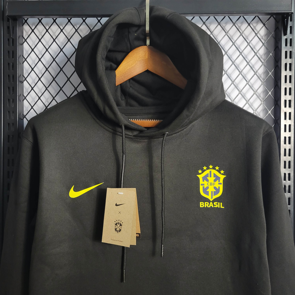Brazil Black Hoodie Size S-XXL