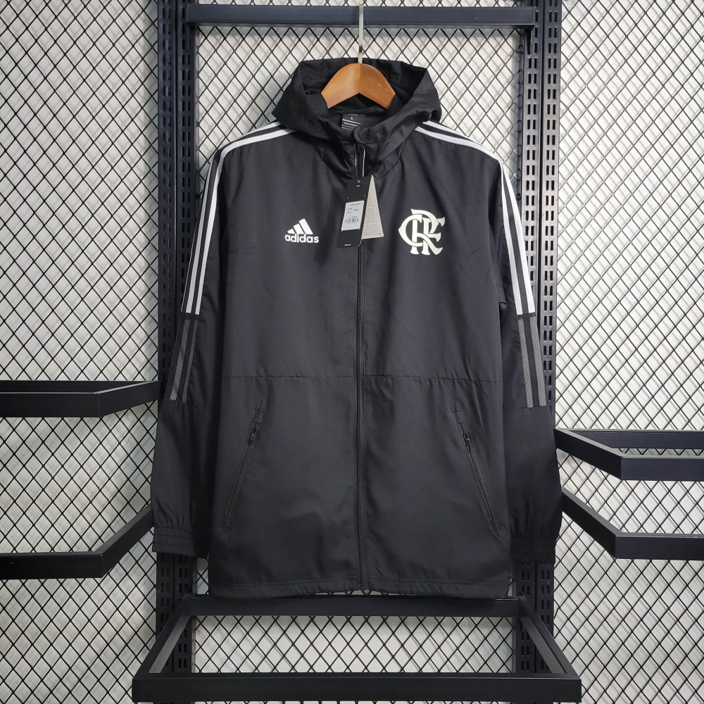 22/23 Windbreaker Flamengo Black Size S-XXL