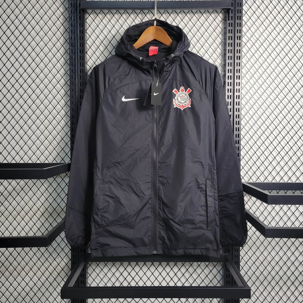 22/23 Windbreaker Corinthians Black Size S-XXL