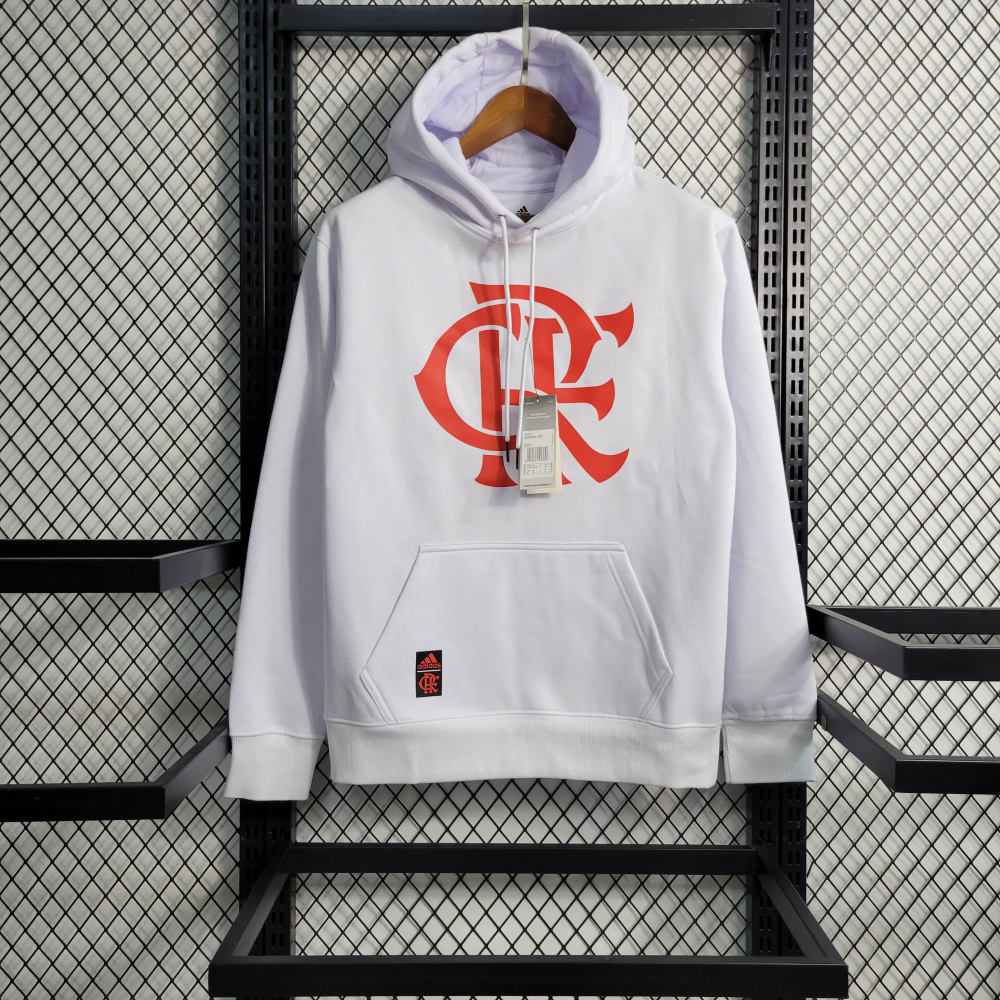 23/24 Flamengo Hoodie White Size S-XXL