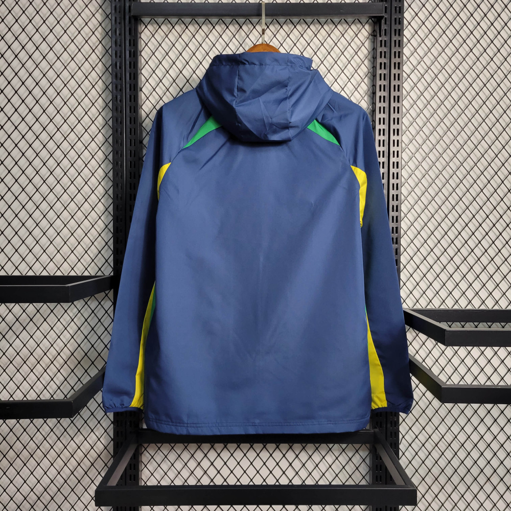 22/23 Windbreaker Brazil Royal Blue Size S-XXL