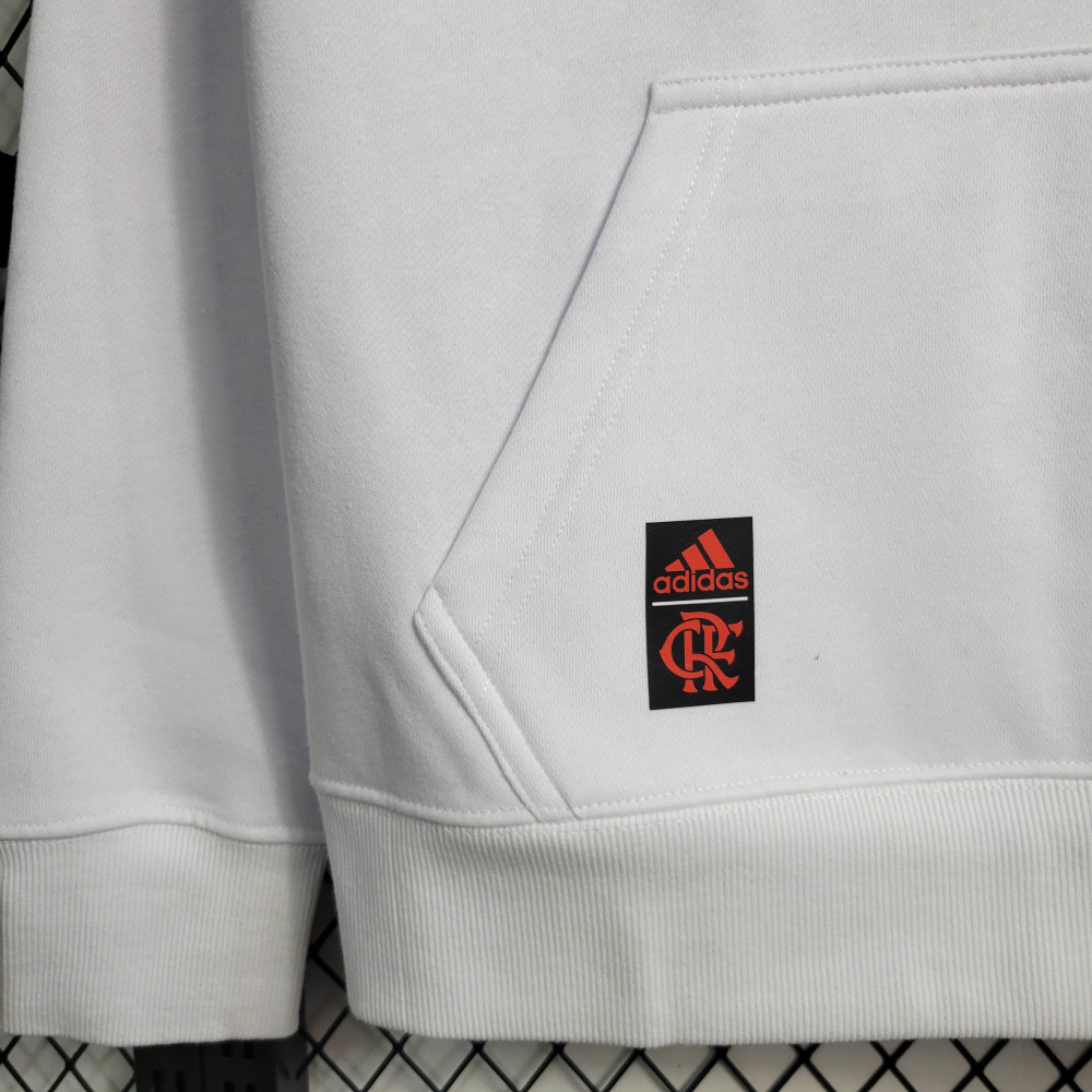 23/24 Flamengo Hoodie White Size S-XXL