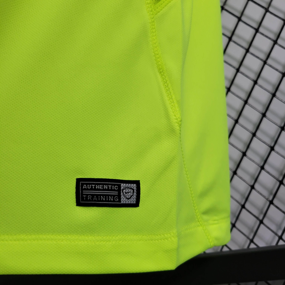 Brazil Training Suit Fluorescent Green All Sponsor Sizes S-XXL