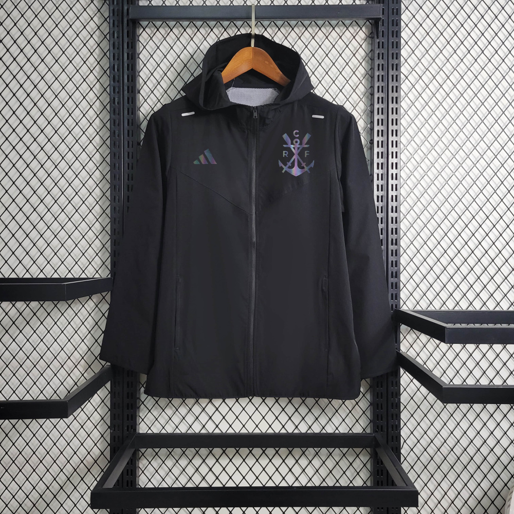 23/24 Windbreaker Flamengo Black Size M-3XL