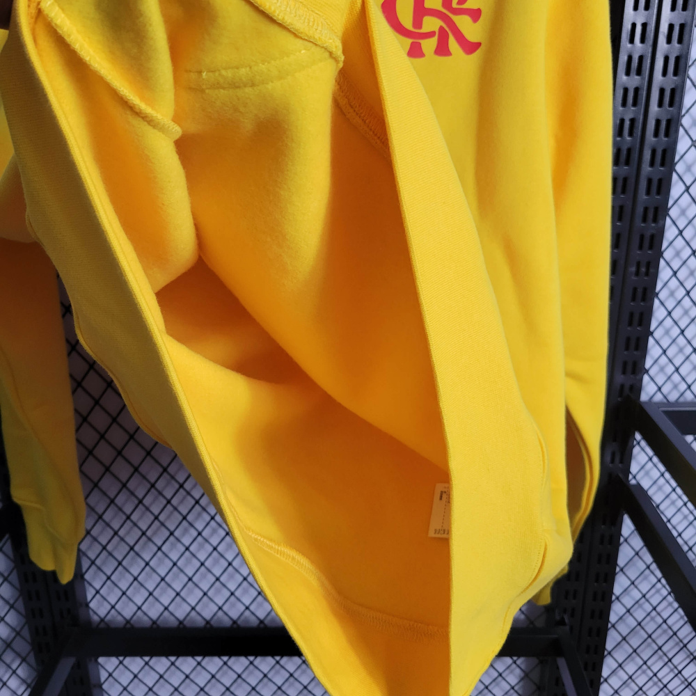 Flamengo Unisex Hoodie Yellow Size S-XXL