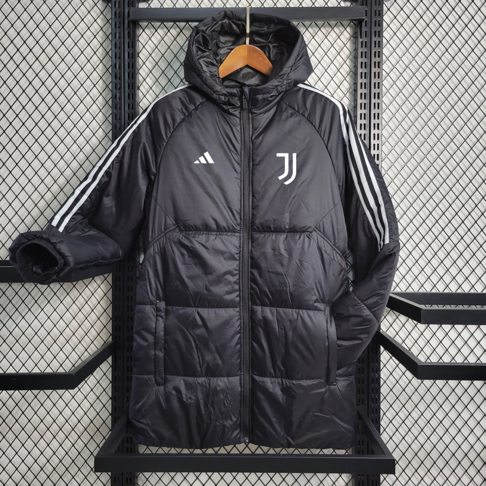 23/24 Cotton warm jacket Juventus black size S-XXL