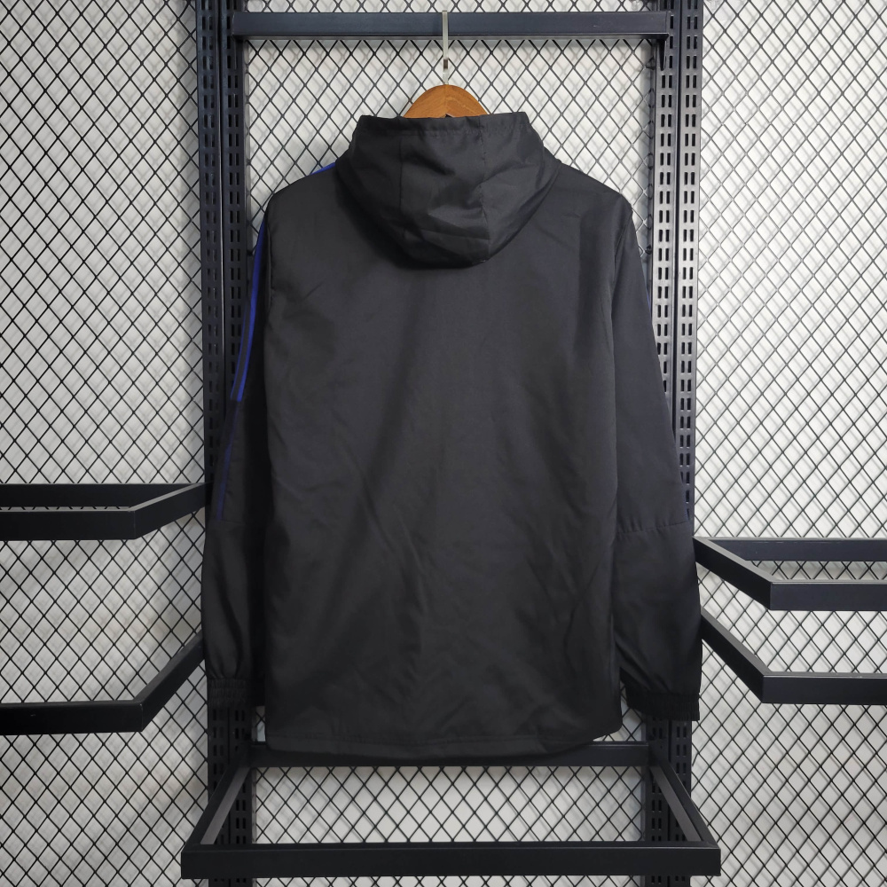Windbreaker Real Madrid Black Size S-XXL