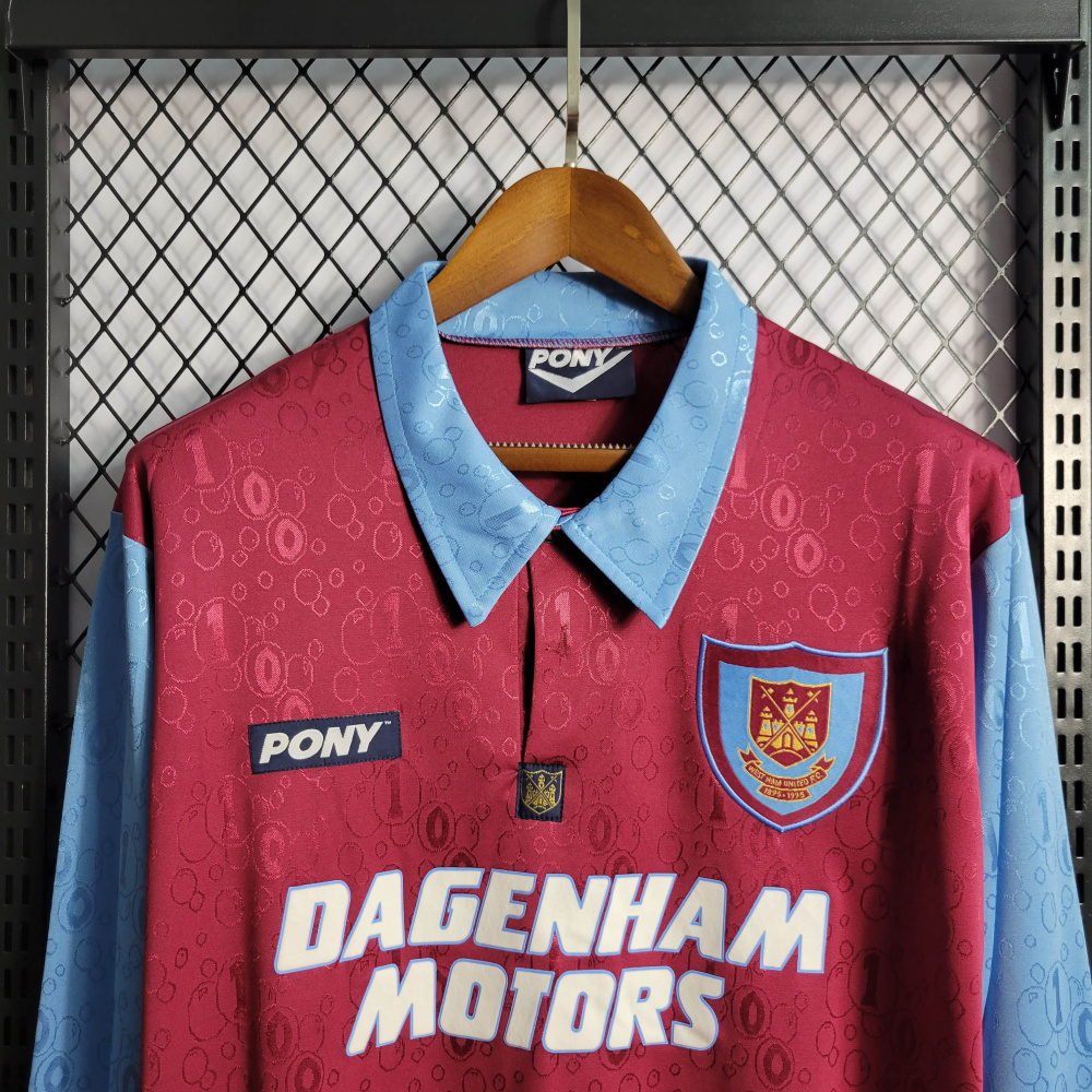 Retro 1995/97 West Ham United Long Sleeve Home