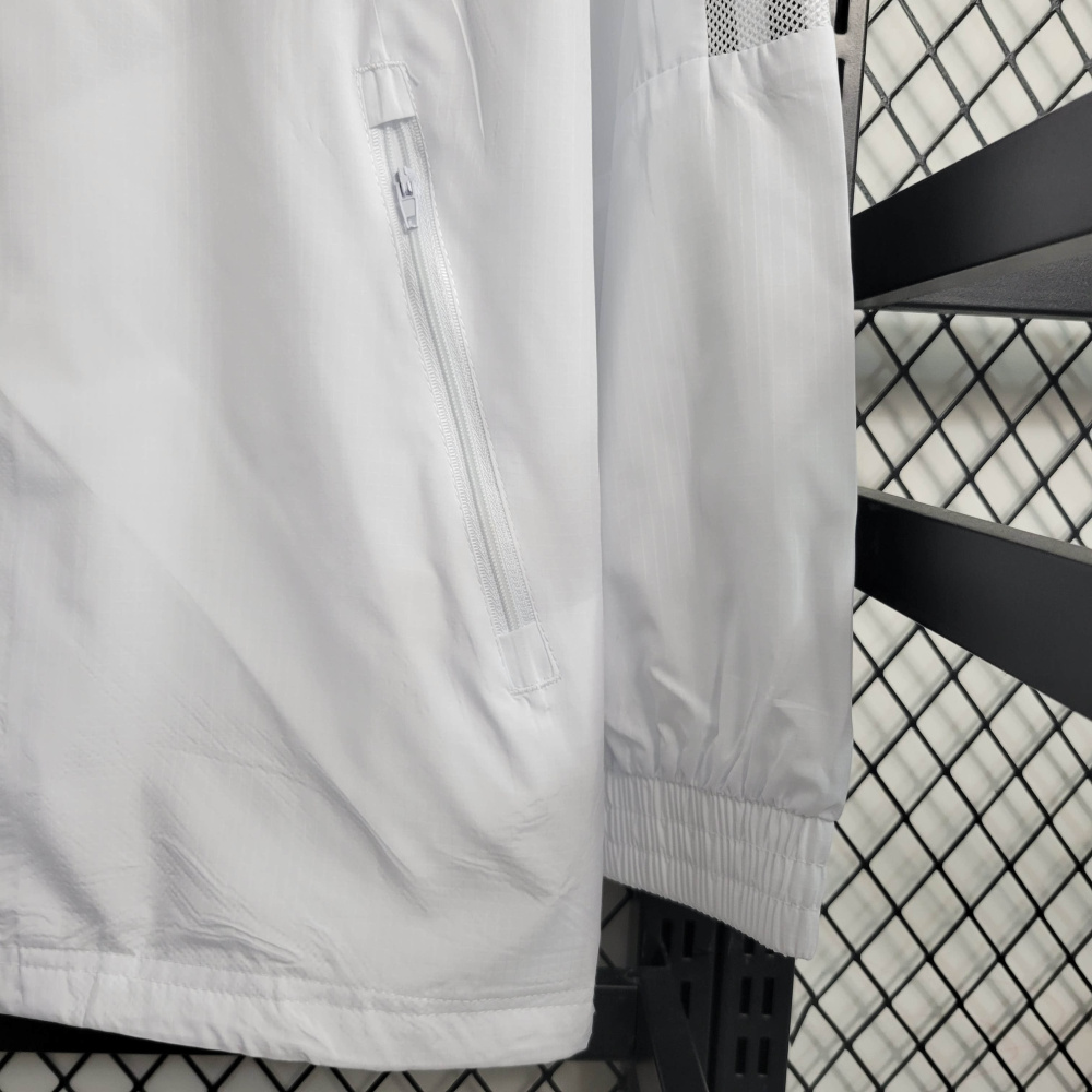Windbreaker Real Madrid White Size S-XXL
